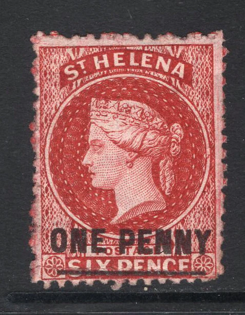 M25971 Santa Elena 1864 SG6 QV: 1d lago tipo A mm, gato 70 £ Foto 1 de 1