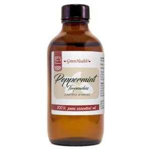 Peppermint (Terpeneless) - 4 fl oz - Amber Glass Bottle w/ Cap - GreenHealth - Picture 1 of 2