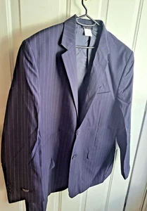 Haband Executive Division Men's 42R  Button Blazer Blue Sport Coat NEW - Picture 1 of 6
