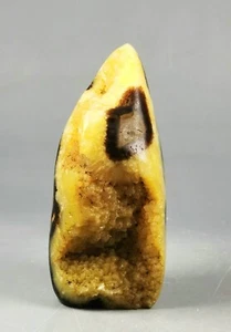 Polished DRAGON SEPTARIAN Calcite GEODE SPHERE Standup Madagascar - Picture 1 of 12