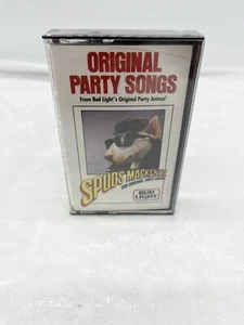 Sealed Vintage 1987 SPUDS MACKENZIE Bud Light Original Party Songs Cassette Tape - Imagen 1 de 6