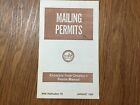 Vintage 1969 Official Post Office Guide Booklet for Mailing Permits Pub 13