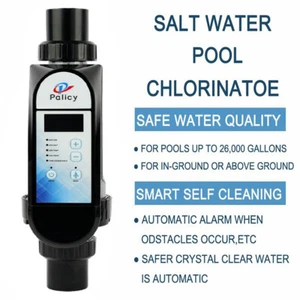 Saltwater Pool Chlorine Generator Salt Water TO 26,000 Gallons Pools Flow Switch - Picture 1 of 13