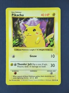 📈SHADOWLESS RED GUANCE PIKACHU💥 Raro | 1999 WOTC | Pokémon | Set Base 58/102 | - Foto 1 di 7