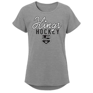 Outerstuff NHL Youth Girls Los Angeles Kings Laced Through Short Sleeve Tee - Picture 1 of 5