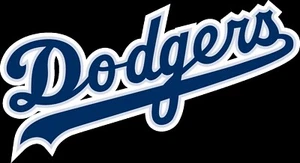 ¡¡¡Calcomanía/pegatina de vinilo con logotipo de texto de los Dodgers de Los Ángeles 10 tamaños!!! con SEGUIMIENTO - Imagen 1 de 2