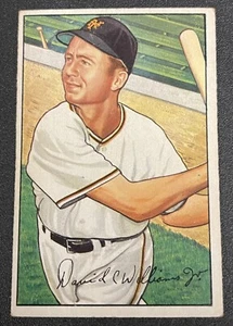 1952 Bowman 178 Dave Williams RC Crease Free Nice Eye Appeal - Picture 1 of 2