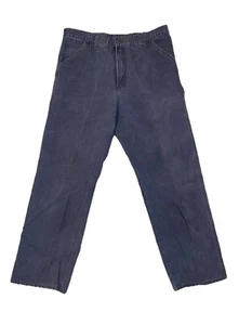 Carhartt Vintage Pants Mens 34x30 Navy Blue Carpenter Work Wear Hammer Loop (C6) - Picture 1 of 9