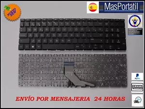 Clavier Espagnol Neuf Portable HP Pavilion 15-DB1001NS 15-DB1002NS Noir TEC3 - Bild 1 von 1