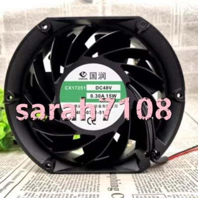1PC NEW GREEN CX17251 DC48V 0.30A 15W fan module #LM - Image 1 of 4