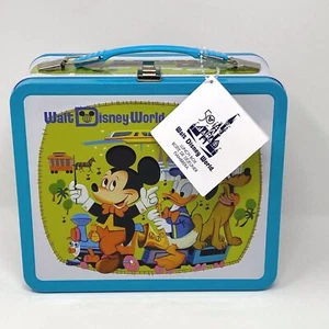 NWT! Walt Disney World 50th Anniversary D23 Vault Collection Tin Lunch Box CD - Picture 1 of 12