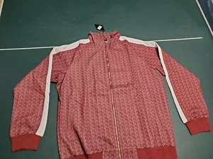 Mens Karter Collection Mack Maroon Track Jacket Free Ship - Picture 1 of 6