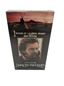 1991 (VHS) Dances with Wolves w/ Kevin Costner Factory Sealed - Brand New NOS - Imagen 1 de 3