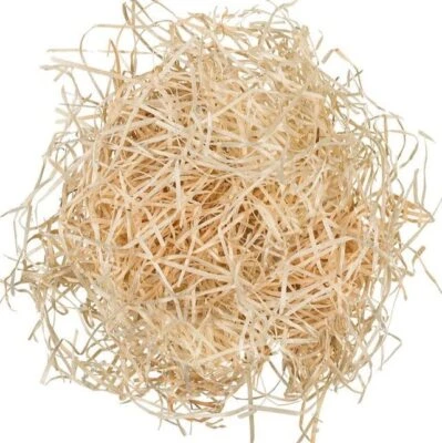 DOUBLEYOU GEOVLIES & BAUSTOFFE 500g bis 20KG Holzwolle Versandmaterial Füllmaterial Erdbeerholzwolle Dekoration