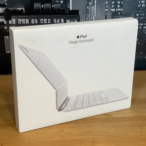 Apple Magic Keyboard iPad Air 11-inch M2 M3 British English White Original - Picture 1 of 24