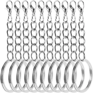  100 Stück Schlüsselanhänger Anhänger Metall Keychains Schlüsselring Schlüsselringe für Damen - Bild 1 von 12