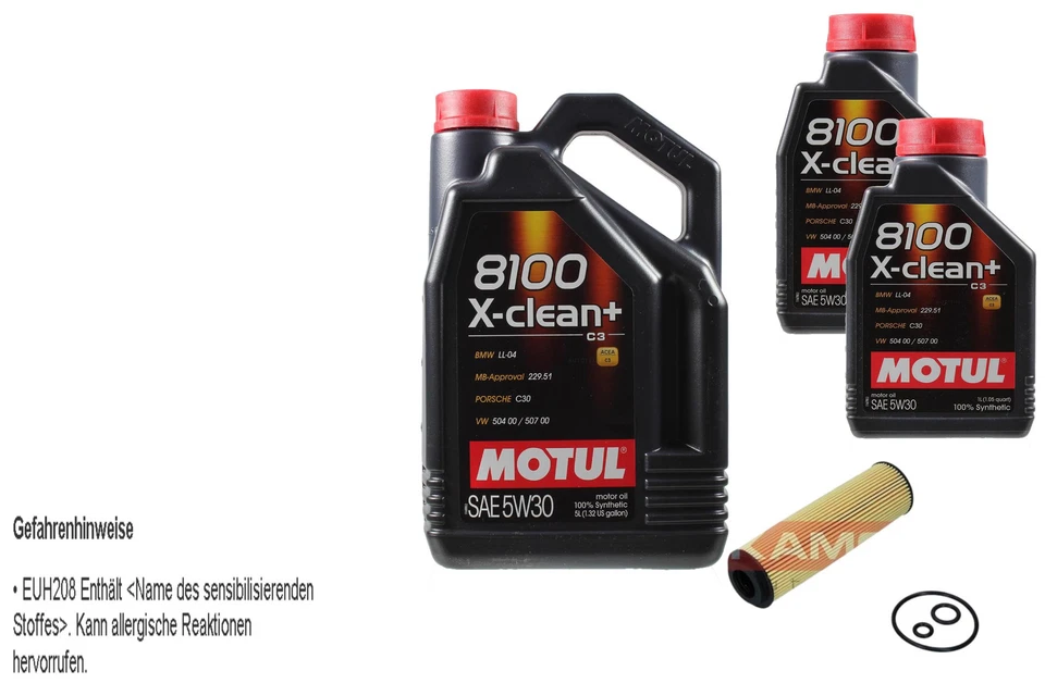 Kamoka Huile Motul 8100 X-Clean + 5W30 7L pour Mercedes-Benz Coupé - Photo 1/4
