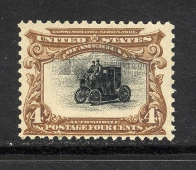 SCOTT 296 1901 4 CENT PAN AMERICAN EXPOSITION ISSUE MH OG F-VF CAT $50! - Image 1 of 2