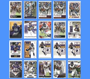 Adrian Peterson – 20 Card Lot – Vikings Stars & Inserts – Panini/Topps/Score - Picture 1 of 23