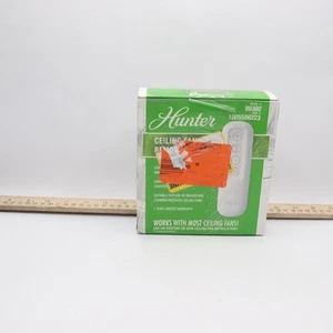 Hunter Damp Rated Ceiling Fan Handheld Remote Control White 3 Speed 99392 - Picture 1 of 4