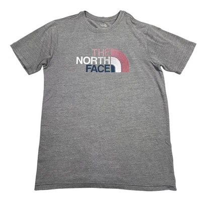 Camisa The North Face Para Hombres M Gris Manga Corta Aire Libre Urbano Senderismo Aventura Foto 1 de 4