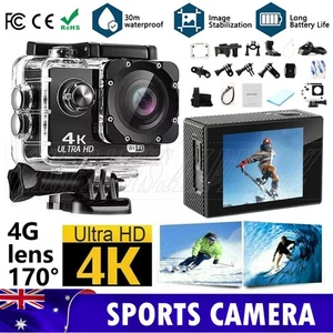 4K Action Camera Waterproof WIFI Sports Camera Underwater Camera as Go Pro - Picture 1 of 12