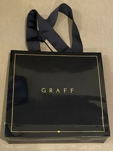 GRAFF Shopping Bag Navy Blue 11”x11” - Picture 1 of 9