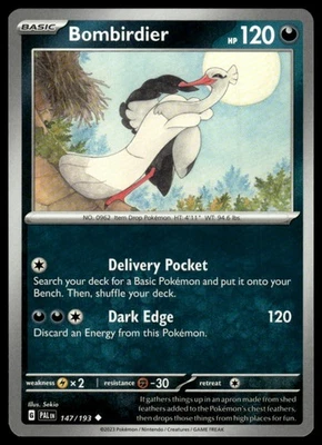 SV02: Paldea Evolved #147/193 Bombirdier - Image 1 of 2