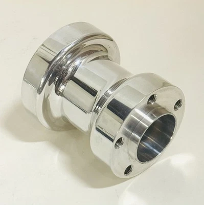 PM BILLET REAR WHEEL 4-3/4" HUB EXTENSION OFFSET FOR CUSTOM HARLEY - Image 1 of 4