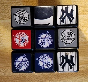 Cubo de Rubik’s de béisbol MLB New York Yankees NY 2005 vintage sin resolver B6 - Imagen 1 de 2