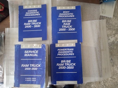 Dodge Ram 2500 3500 2002 manual de servicio de fábrica carrocería de libro chasis tren motriz Foto 1 de 4