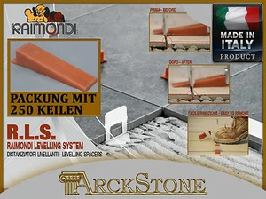 ARCKSTONE RLS RAIMONDI LEVELLING SYSTEM Planfix Nivelliersystem Stück 250 Keilen - Picture 1 of 1