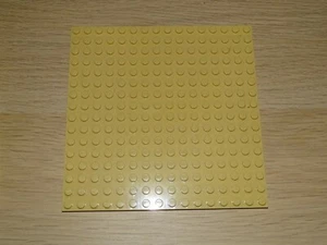 1 x Lego Platte Bauplatte 16x16 beige beidseitig bebaubar - Bild 1 von 2