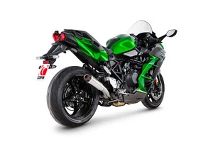 Escape Kawasaki Ninja H2 SX 22-25 Scorpion rojo potencia SS Slip-on PKA147SEO - Imagen 1 de 14