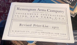 1902 REMINGTON ARMS Co Dealers ADVERTISING CATALOG + Price List - Picture 1 of 4