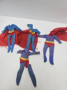 4x Vintage 1974 Mego Superman Clothes Outfit Cape Lot Original Beater - Picture 1 of 20
