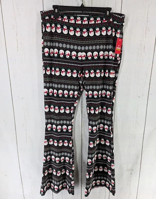 Pantalones Celebrate Together Talla XL Mujer Multicolor Muñeco de Nieve Pierna Ancha Nuevos con Etiquetas Foto 1 de 4