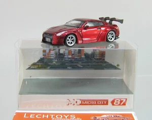 Micro City, 1:87, new Nissan GTR35, weinrot, darkred, Sportwagen mint new, OVP - Bild 1 von 2
