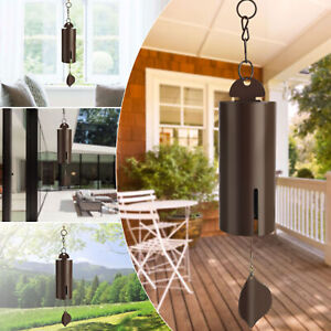 Large Deep Resonance Serenity Metal Bell Heroic Wind Chime Outdoor Home Decor CA