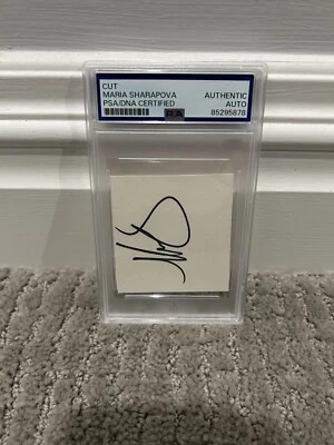 Maria Sharapova Signed Cut PSA DNA Certified Autograph Tennis Auto - Image 1 of 3