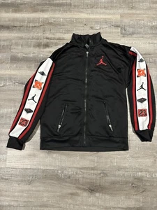 Nike/Jordan Black Full Zip Long Sleeve Collared Sports Jacket Sz: Youth XL - Picture 1 of 7