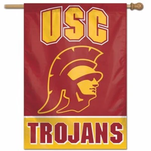 USC TROJANS LOGO 28"X40" BANNER FLAG NEW WINCRAFT 👀 - Picture 1 of 1