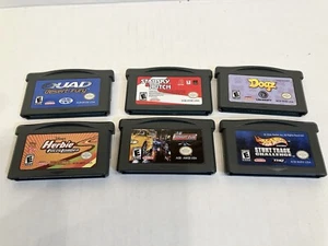 Assorted Lot of Gameboy Advance Games GBA Hot Wheels Dogz Starsky & Hutch Tested - Picture 1 of 5