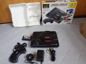MEGA DRIVE PLUS 1 SONIC Console Boxed HAA-2510 Tested Work - Picture 1 of 12