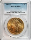 1899-S $20 Liberty Gold Double Eagle PCGS MS-62