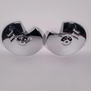 1985-1988 Harley Davidson FLH Brake Rotor Covers CCL HD Motorcycle Chrome J - Picture 1 of 8