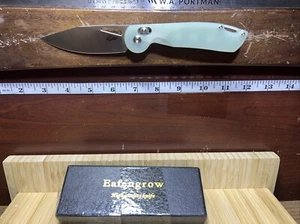 Eafengrow Folding Knife EF950 Jade Or Black G10 Handle D2 Steel Blade - Picture 1 of 3