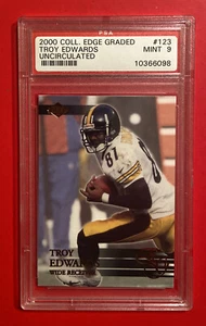 2000 Collectors Edge Uncirculated TROY EDWARDS #123 PSA 9 PITTSBURGH STEELERS - Picture 1 of 3