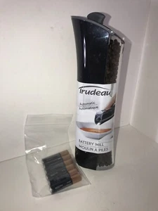 Trudeau 8" Gravity+ Electric Pepper Mill/Grinder-Black WITH 6 BATTERIES. New! - Picture 1 of 9