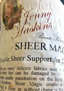 JENNY HASKINS #JSMB25 PRIVATE SELECTION BLACK SHEER MAGIC- 30"W- 3 YD INCREMENTS - Picture 1 of 2